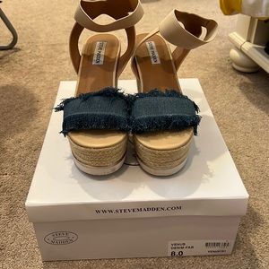 Steve Madden Venus Denim Fab Wedges